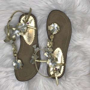Penny Loves Kenny Ambrosia Gold & Silver Sandals